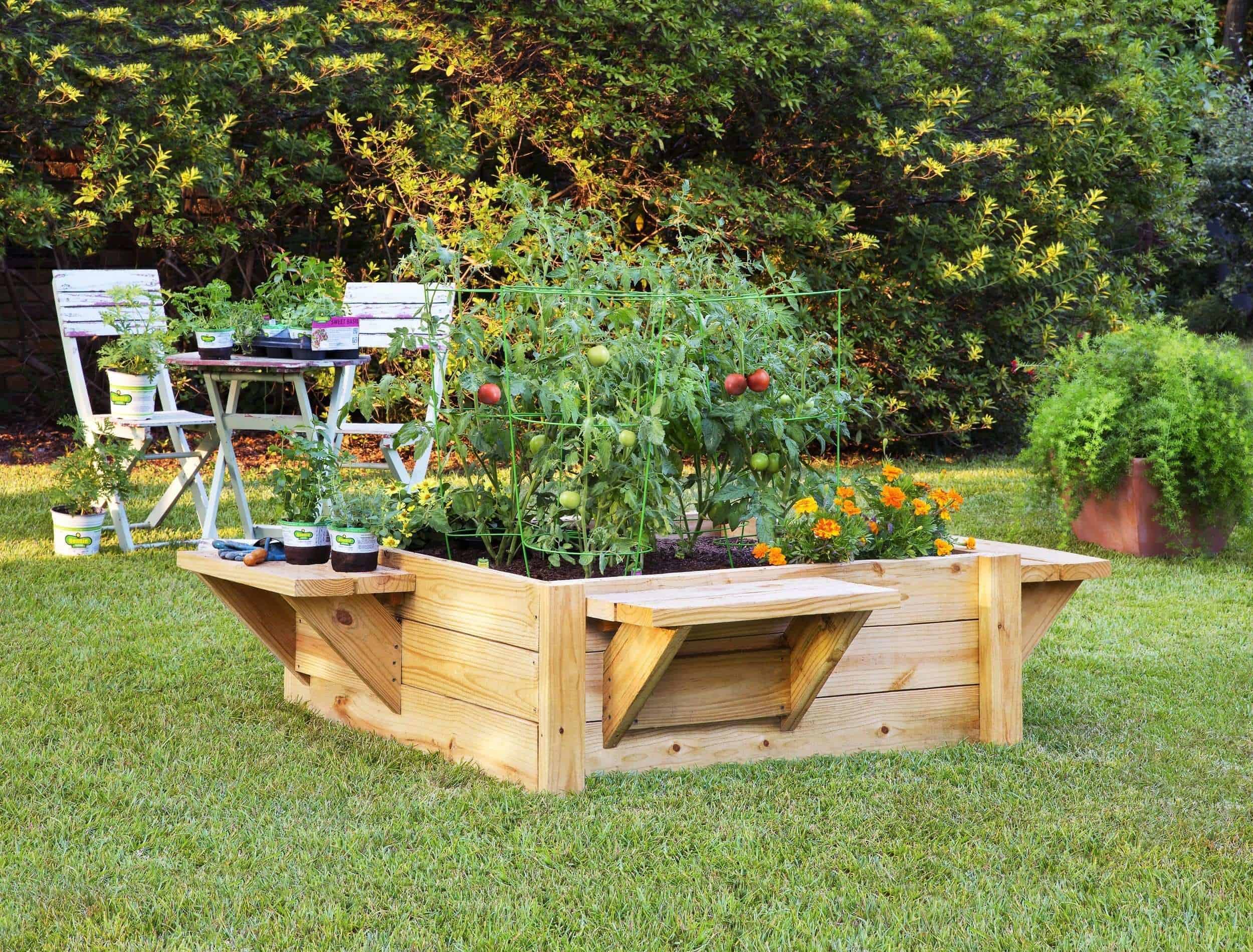 Wooden Flower Beds Elegant Raised Garden Beds Hgtv throughout Garden Design Ideas Raised Beds Raised Bed with Benches