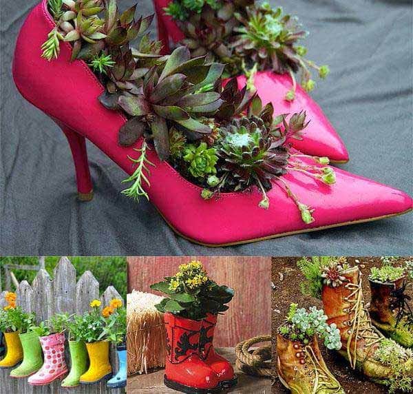 Footwear - Low-Budget DIY Garden Pots