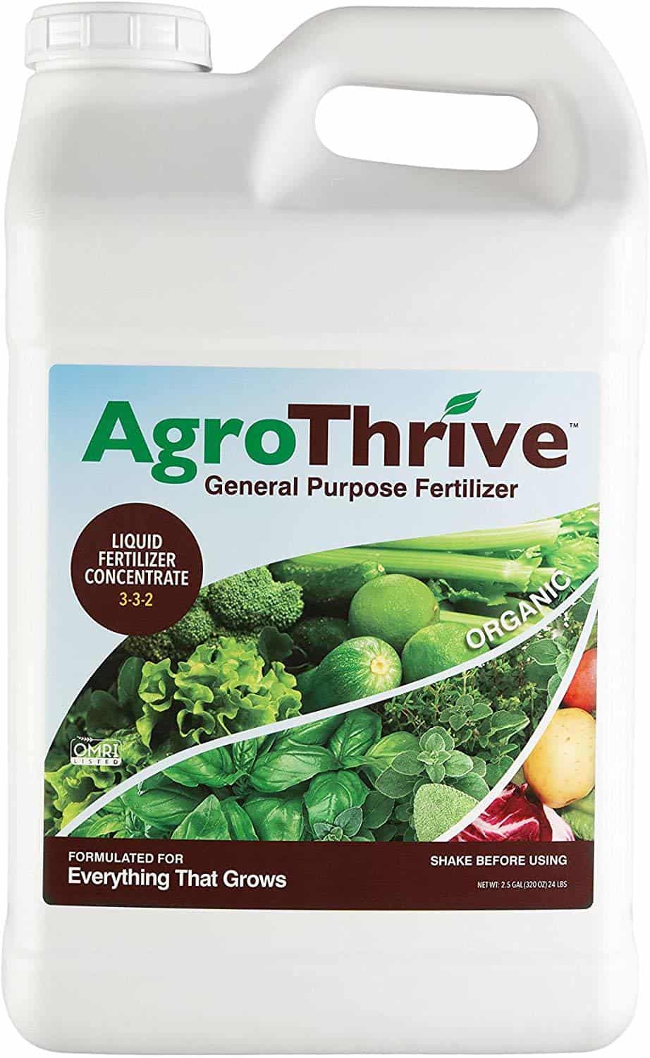 AgroThrive Organic Fertilizer - General Purpose (2.5 gal)