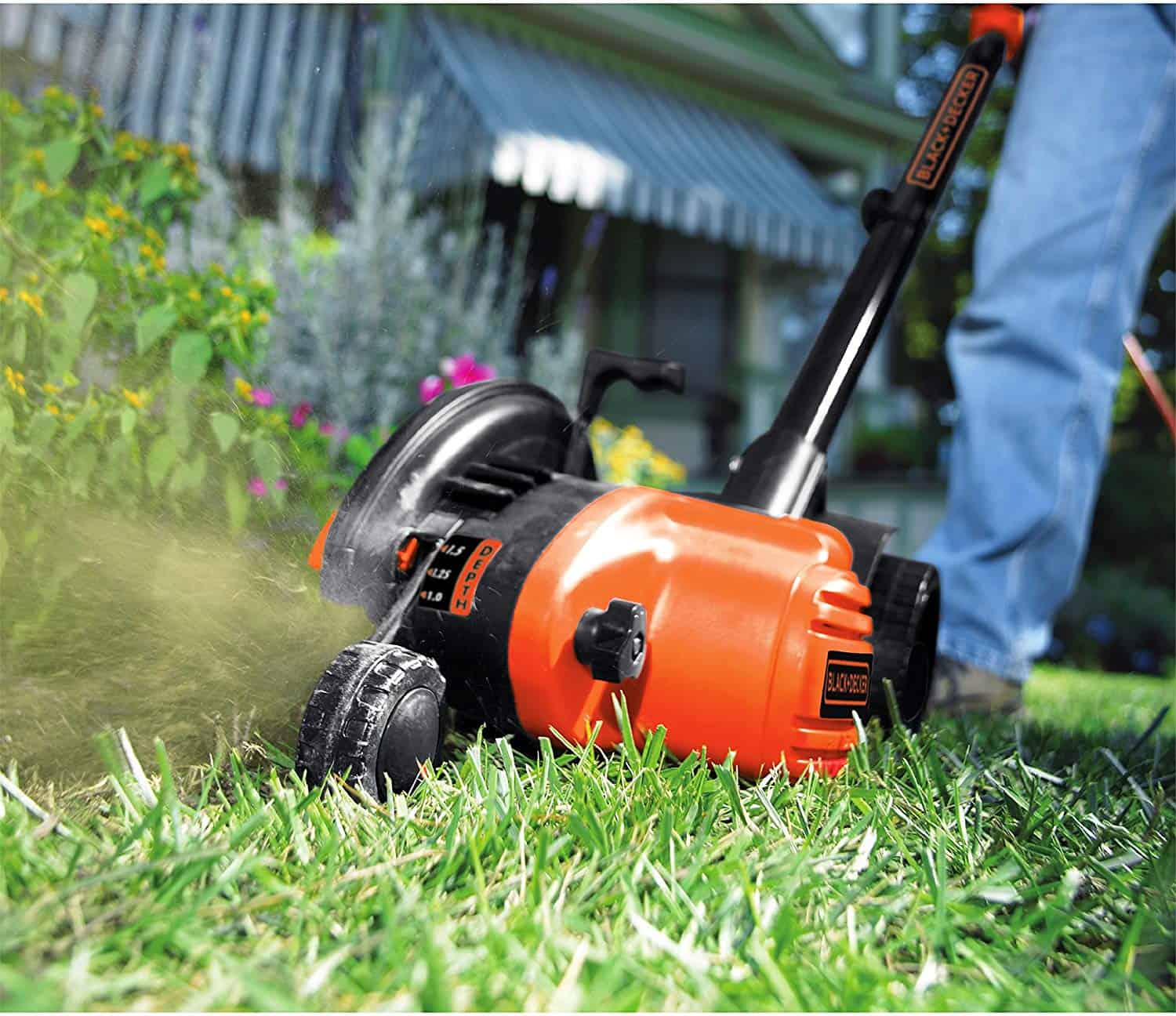 BLACK+DECKER 2-in-1 String Trimmer - Edger and Trencher Best Tool For Cutting Tall Grass