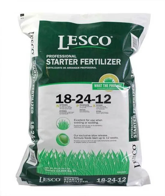 Lesco Professional, 50 LB, 12,000 SQ FT Coverage, 18-24-12 - best lawn fertilizer for spring