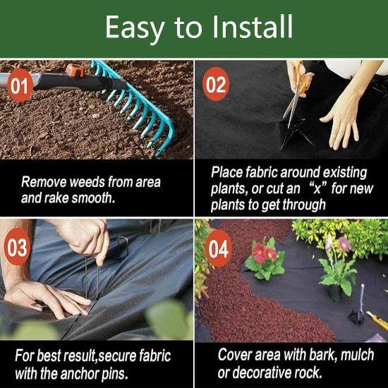 Goasis Lawn Heavy Duty 3FT x 100FT Weed Nonwoven Barrier Best Weed Barrier 2 Goasis Lawn Heavy Duty 3FT x 100FT Weed Nonwoven Barrier Best Weed Barrier 2