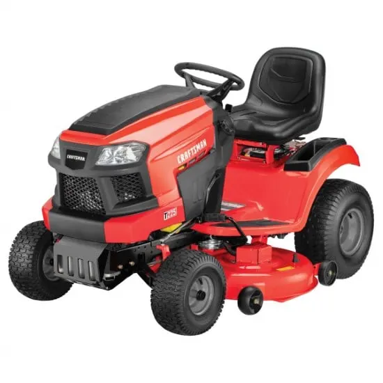 Craftsman Briggs Stratton T225 Gas Powered Riding 19 HP Lawn Mower Best Riding Lawn Mower For Hills