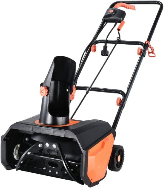 Hattomen 18 Inch 180° Rotatable Single Stage Snow Blower Best Single Stage Snow Blower
