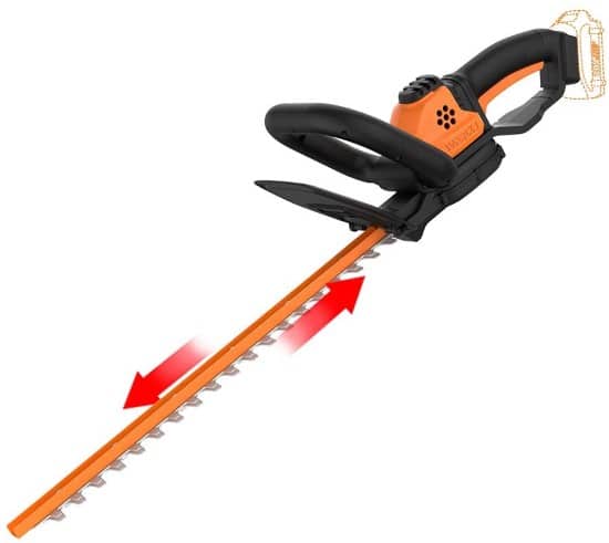 WORX WG261.9 20V Power Share Cordless Hedge Trimmer Best Electric Hedge Trimmer