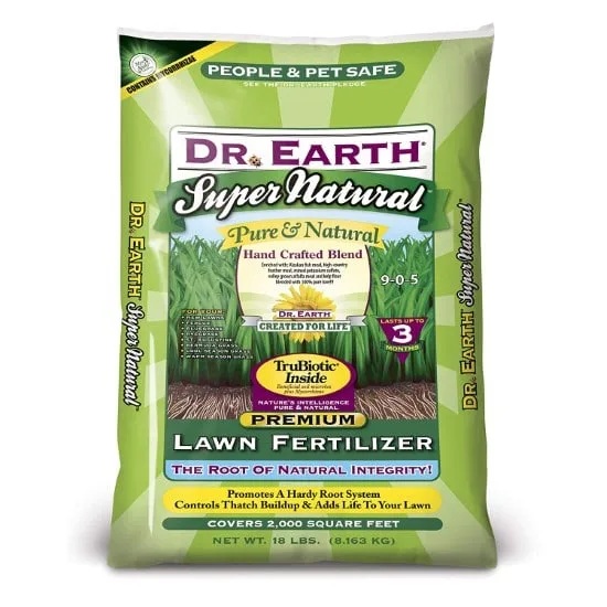 Dr. Earth 18 lb Super Organic Lawn 9 0 5 Fertilizer Best Organic Lawn Fertilizers
