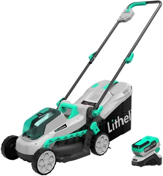 Litheli 13 Inch Cordless 20V Commercial Lawn Mower Best Commercial Lawn Mower