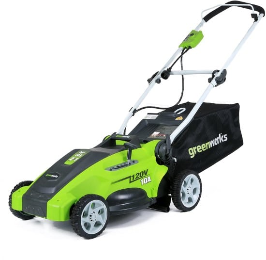 Greenworks 16 Inch 10 Amp Corded Electric Lawn Mower Best Compact Lawn Mowers