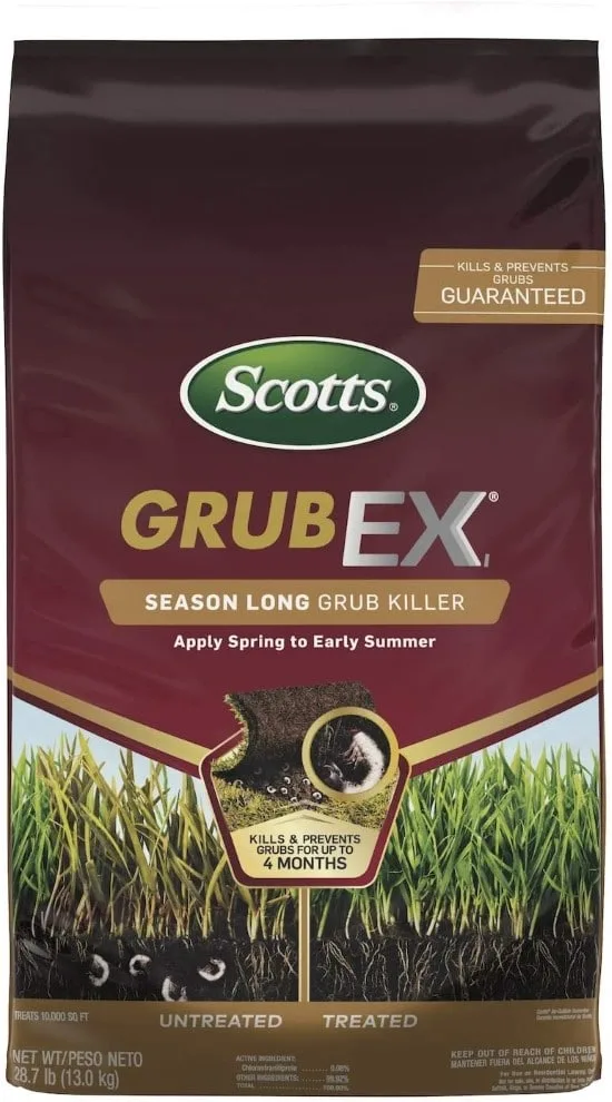 Scotts GrubEx1 Season Long Grub Control Best Grub Worm Killers