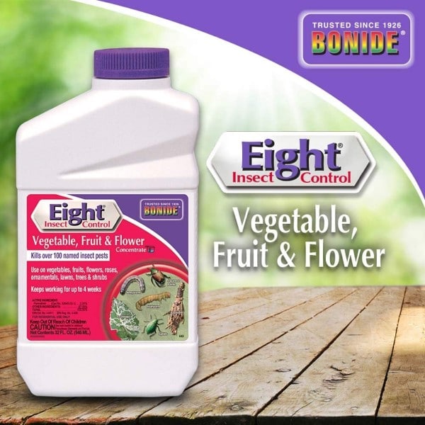 Bonide EIGHT Vegetable Fruit Flower Concentrate Best Insecticide For Vegetable Garden