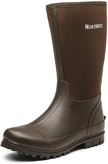Northikee Waterproof Slip Resistant Rain Durable Boot Best Farm Boots