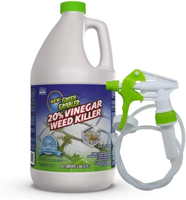 Green Gobbler Natural and Organic 20 Vinegar Grass Weed Killer Best Weed Killer For Gravel