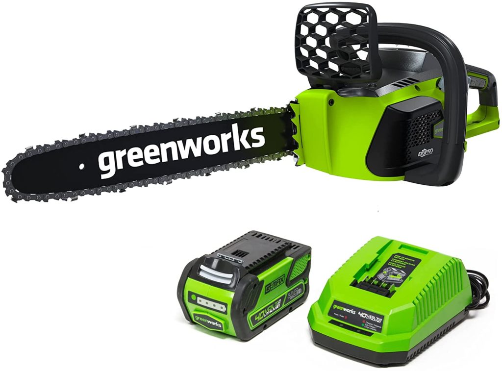 Greenworks G MAX 40V Cordless 16 Inch Chainsaw Under 300 Best Chainsaw Under 300