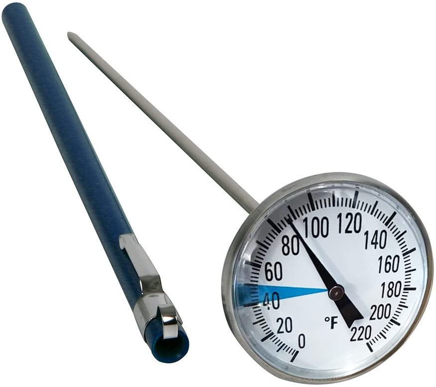 Smart Choice 127mm Stem Stainless Steel Easy to Read Soil Thermometer Best Soil Thermometer