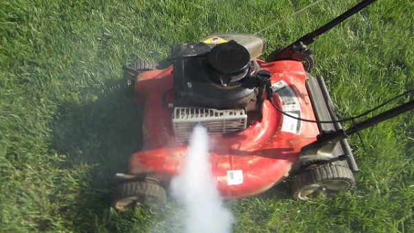 Why is my lawn mower smoking