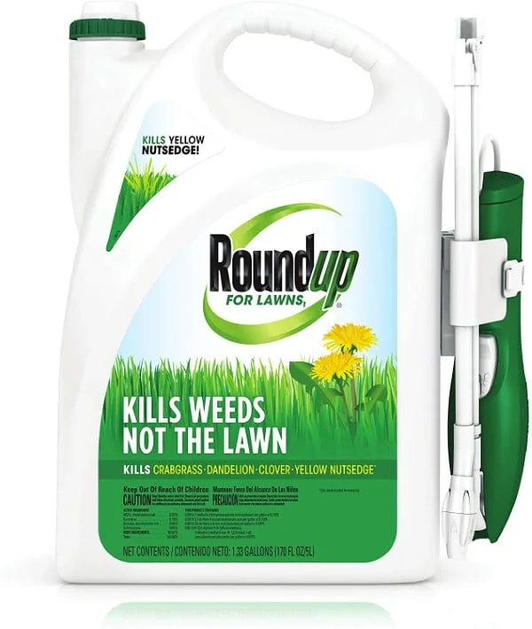 Roundup For Lawns1 All in One Ready to Use Weed and Grass Killer Best Weed And Grass Killer For Fence Lines