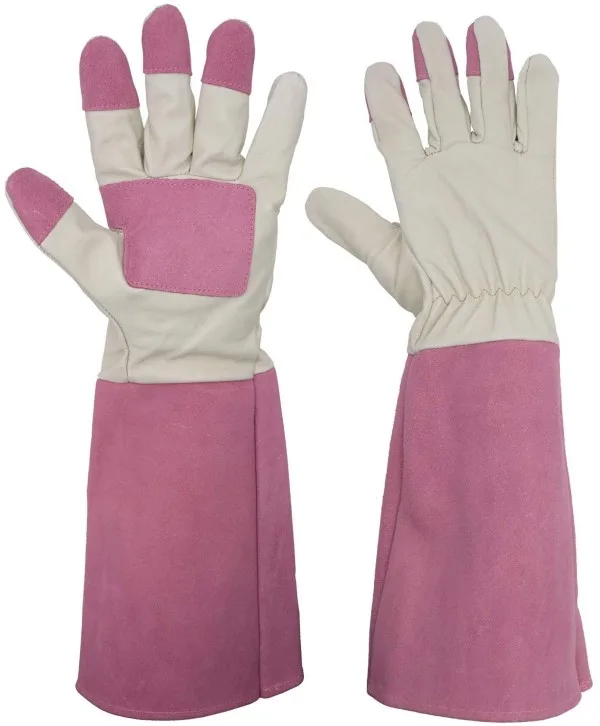 HANDLANDY Thornproof Long Gauntlet Breathable Gloves for Farm Work Best Gloves for Farm Work