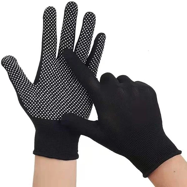 JIUXCF 10 pair safety Anti slip grip Polyester work gloves Best Gloves for Farm Work