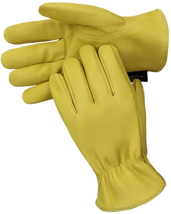 OLSON DEEPAK Sheepskin Sweat Absorbent Leather Gloves for Farm Work Best Gloves for Farm Work 1