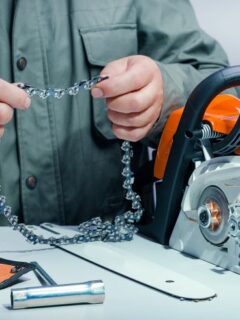 How to Shorten a Chainsaw Chain 1