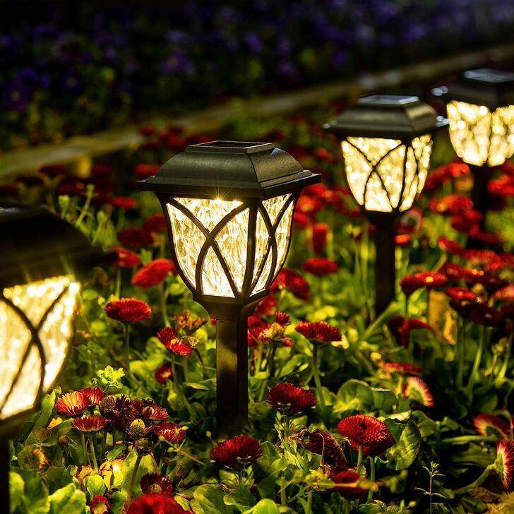 GIGALUMI Outdoor Solar Lights Best Solar Panel Garden Lights