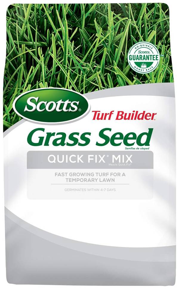 Scotts Turf Builder Grass Seed Quick Fix Mix Fast Growing Turf for a Temporary Lawn