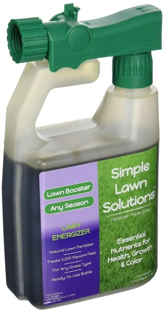 Commercial Grade Lawn Energizer Liquid Lawn Fertilizer Booster with Iron Nitrogen Best Fertilizer For Green Grass