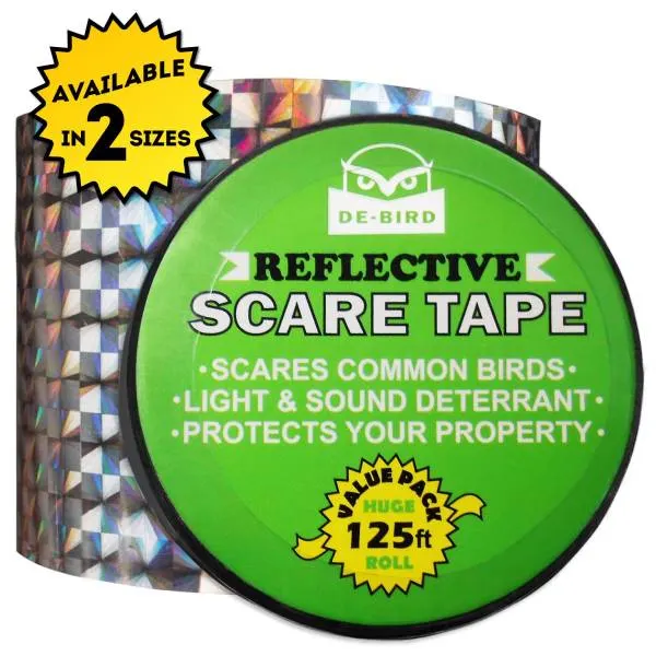 De Bird Scare Tape Reflective Bird Deterrents for Outside to Keep Birds Away