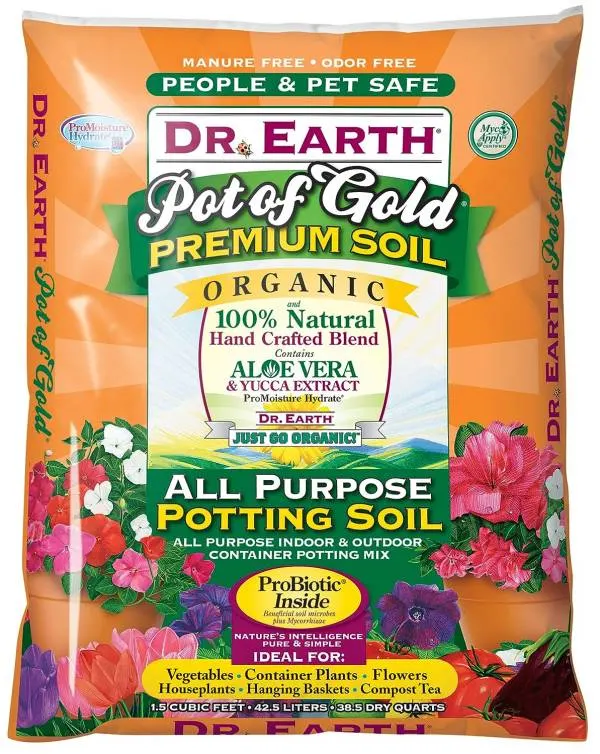 Dr. Earth 749688008136 813 Gold Premium Potting Soil Best Soil Mix For Raised Beds