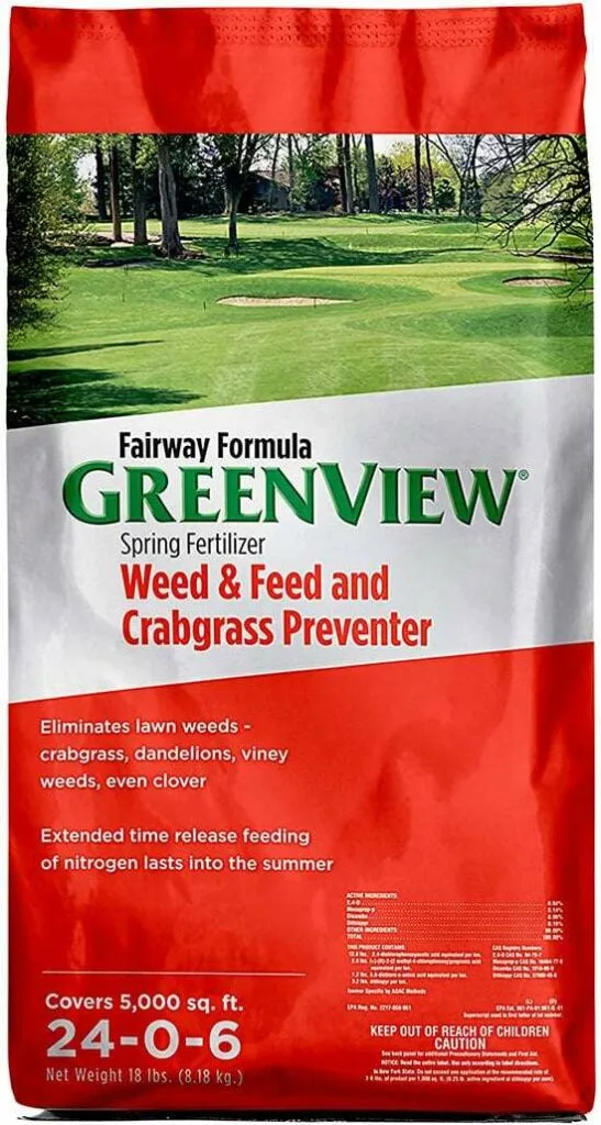 GreenView 2129267 Weed and Feed with Crabgrass Preventer