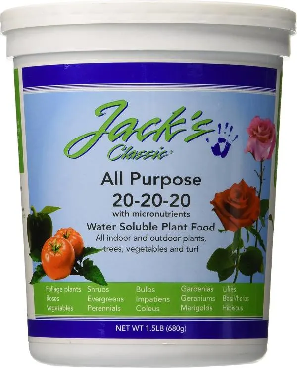 J R Peters Jacks Classic No.1.5 20 20 20 All Purpose Fertilizer Best Fertilizer for Bougainvillea