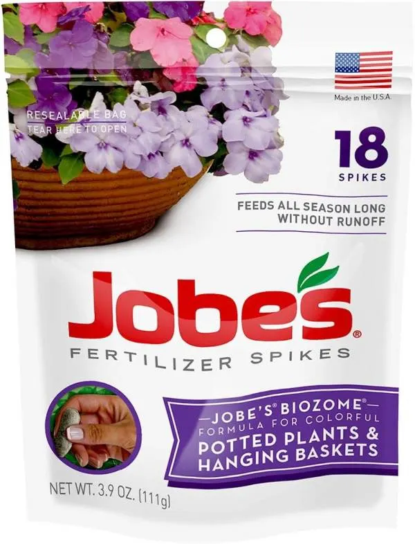 Jobes 06105 Fertilizer Spikes Potted Plants and Hanging Baskets Best Fertilizer for Bougainvillea