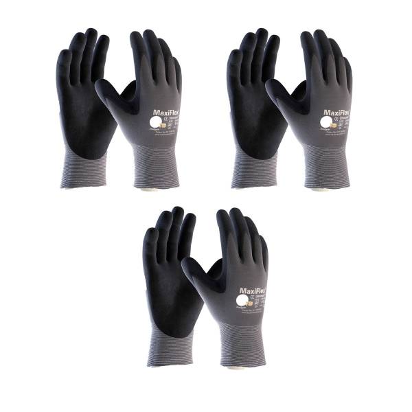 MaxiFlex ATG 34 874 Gloves Nitrile Micro Foam Grip Palm Fingers