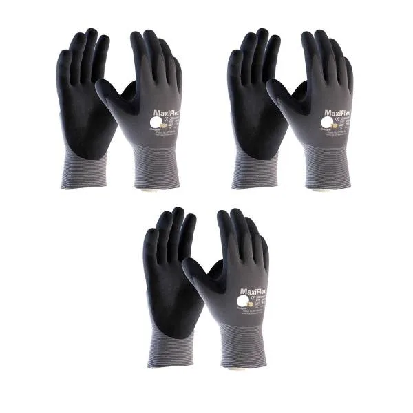 MaxiFlex ATG 34 874 Gloves Nitrile Micro Foam Grip Palm Fingers