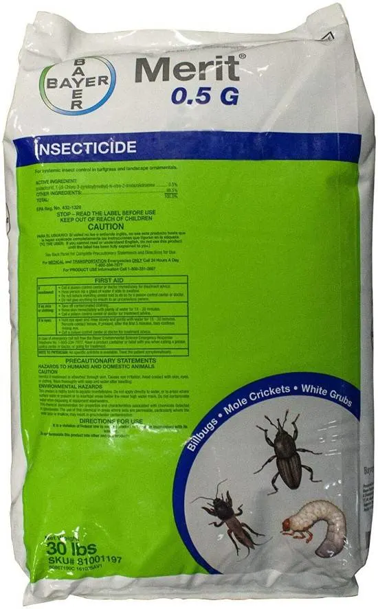 Merit 0.5 Granular Systemic Insect Control Best Grub Worm Killers