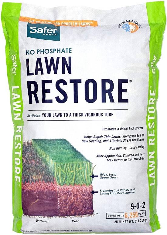 Safer Brand 9334 25 lb Organic Lawn Fertilizer Best Organic Lawn Fertilizers