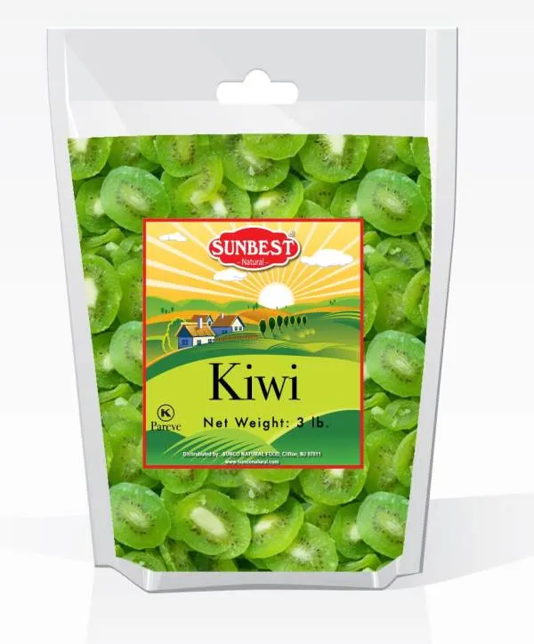 Sunbest Natural Dried Kiwi Slices Non GMO Dried Fruit