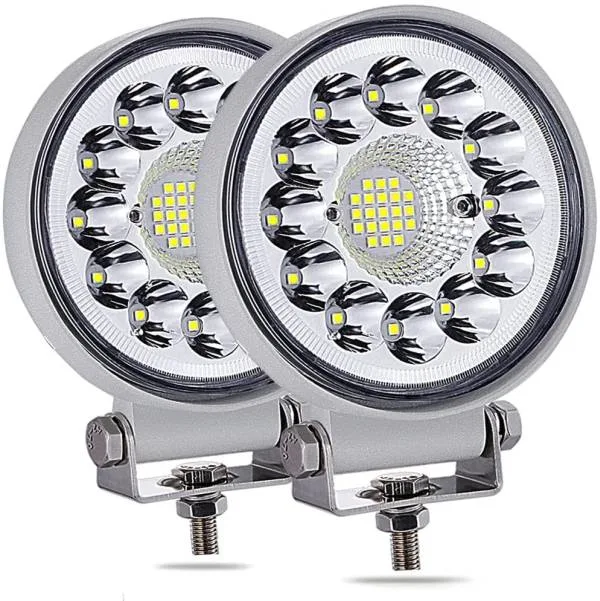 Adzoon Spot Flood 4 Inch 12V 24V LED Work Round White Waterproof Tractor Lights Best LED Work Lights For Tractors
