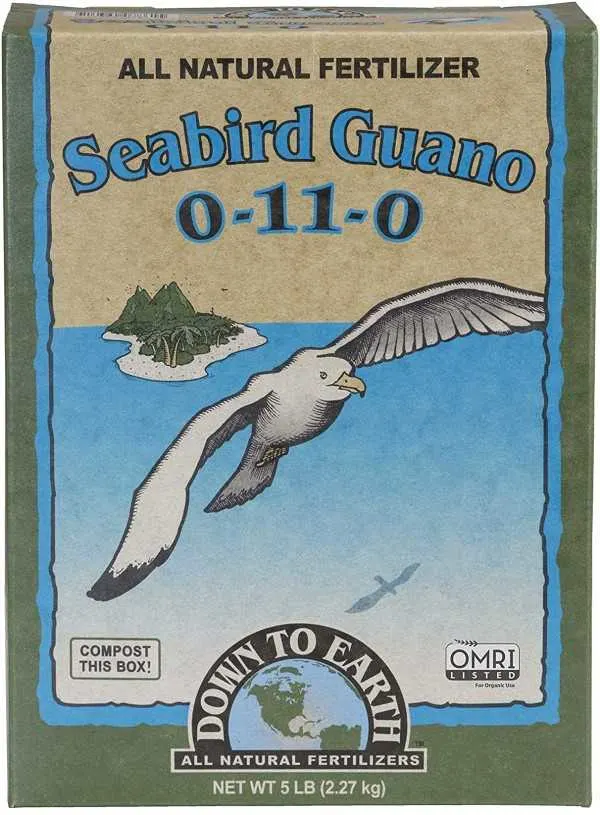 Down to Earth 0 11 0 All Natural Seabird 5 lb Guano Fertilizer Best Down To Earth Fertilizer Reviews