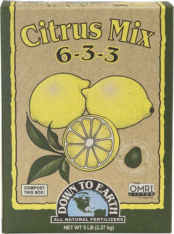 Down to Earth 6 3 3 Organic 5 lb Citrus Fertilizer Mix Best Down To Earth Fertilizer Reviews