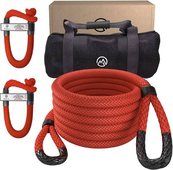 Miolle 3 4 x 20 Water Resistant Kinetic Recovery Rope Best Kinetic Recovery Rope