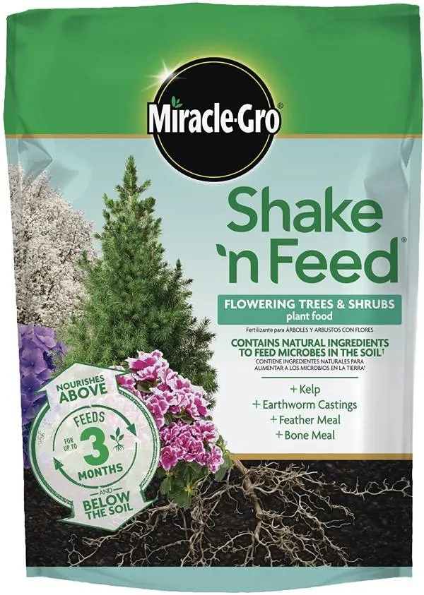 Miracle Gro Shake N Feed Shrubs and Flowering Trees Evergreen Fertilizer Best Evergreen Fertilizer