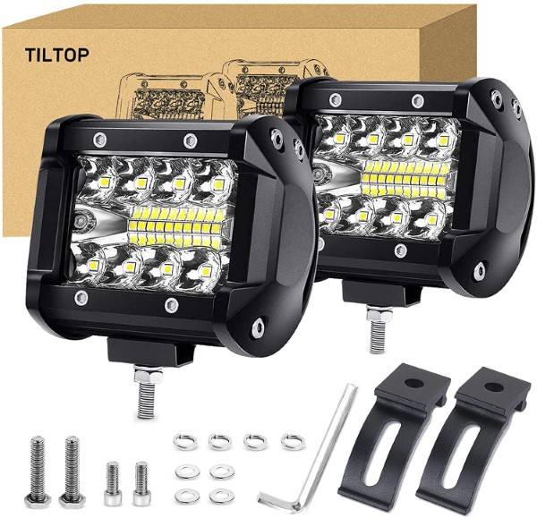TILTOP LED 4 Inch Waterproof Off Road Work Light for Tractor Best LED Work Lights For Tractors